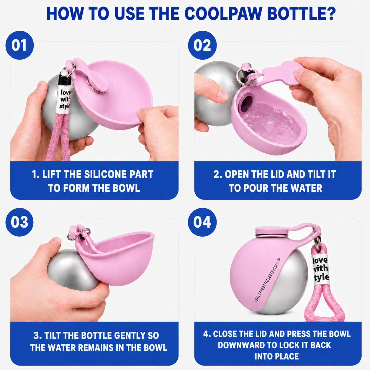 CoolPaw™ Portable Dog Water Bottle